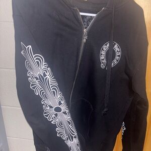 chrome heart zip up jacket